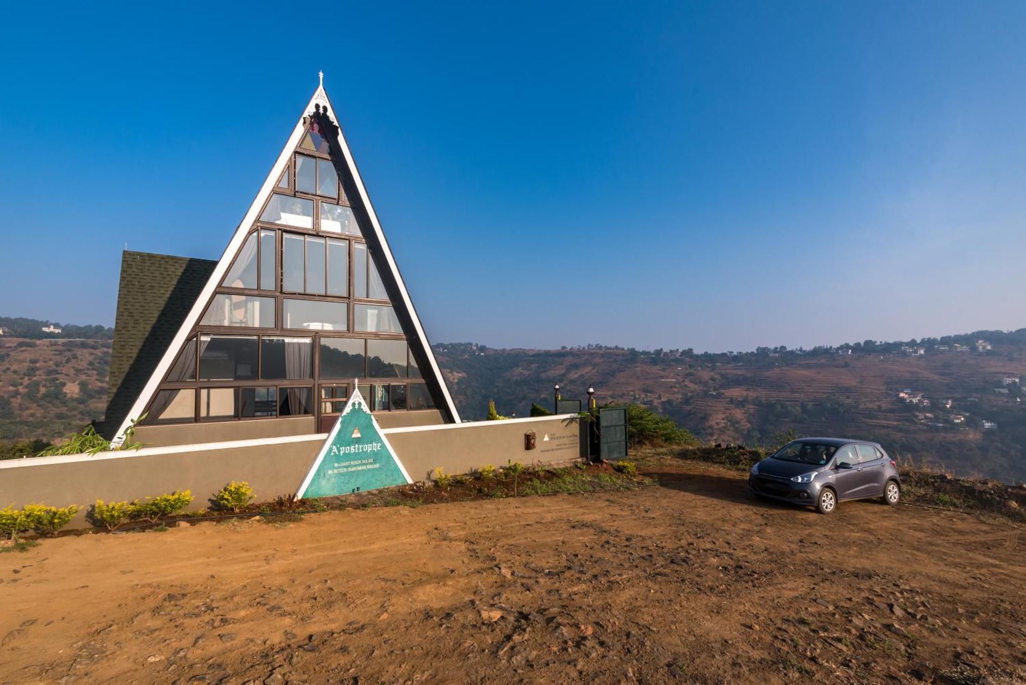 Saffronstays A Vantage, Panchgani - A Pyramid Shaped Unique Luxury Villa With Infinity Valley Views Екстериор снимка